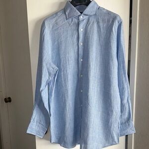 Spier & Mackay Classic Elegant Sky Blue Botton Down Men's Dress Shirt